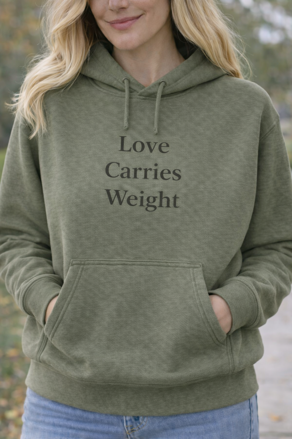 Love Carries Weight Hoodie – Thoughtful Gift for Caregivers, Meaningful Caregiver Gift