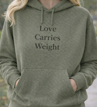 Love Carries Weight Hoodie – Thoughtful Gift for Caregivers, Meaningful Caregiver Gift