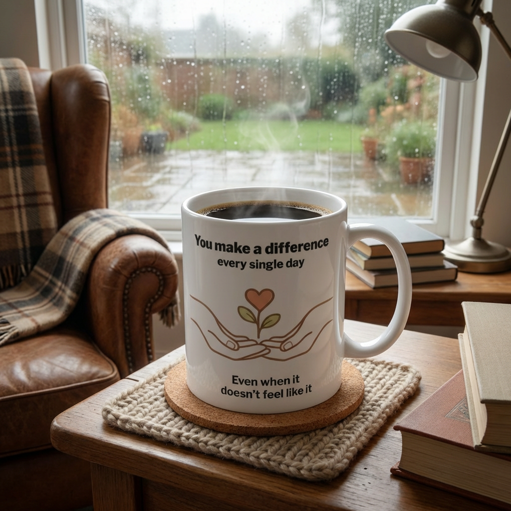 Meaningful Gift Mug – You Make a Difference Gift – Caregiver Gift – Appreciation Gift for Her – Thank You Gift – Emotional Support Gift