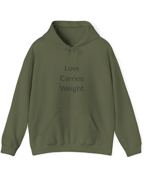Love Carries Weight Hoodie – Thoughtful Gift for Caregivers, Meaningful Caregiver Gift