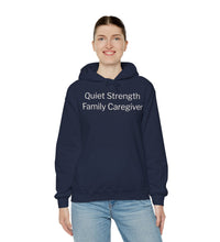 Caregiver Hoodie - "Quiet Strength Family Caregiver" Thoughtful Gift for Caregivers, Meaningful Family Caregiver Gift